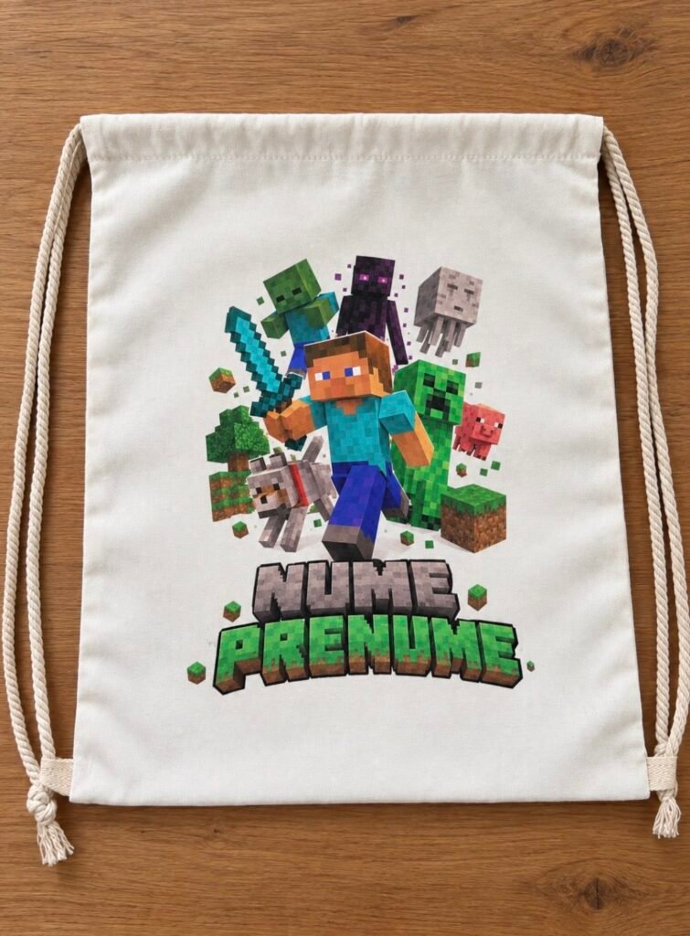 Rucsac personalizat Minecraft